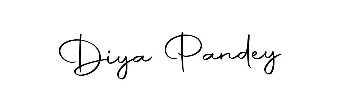 How to make Diya Pandey name signature. Use Autography-DOLnW style for creating short signs online. This is the latest handwritten sign. Diya Pandey signature style 10 images and pictures png