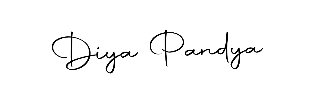 Design your own signature with our free online signature maker. With this signature software, you can create a handwritten (Autography-DOLnW) signature for name Diya Pandya. Diya Pandya signature style 10 images and pictures png