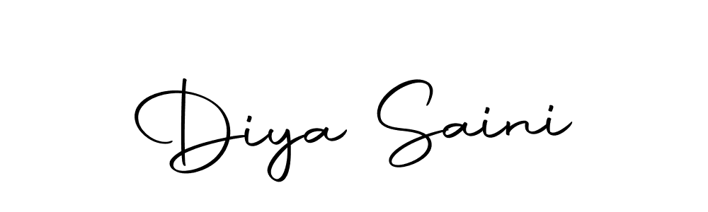 Make a beautiful signature design for name Diya Saini. Use this online signature maker to create a handwritten signature for free. Diya Saini signature style 10 images and pictures png