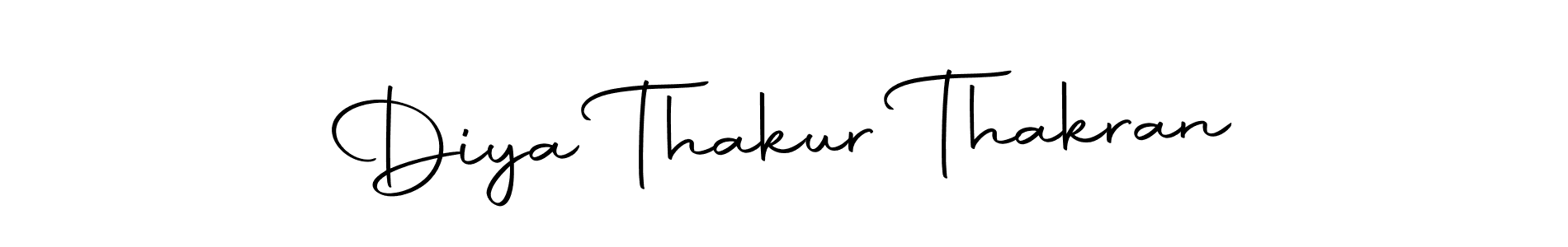 Make a beautiful signature design for name Diya Thakur Thakran. Use this online signature maker to create a handwritten signature for free. Diya Thakur Thakran signature style 10 images and pictures png
