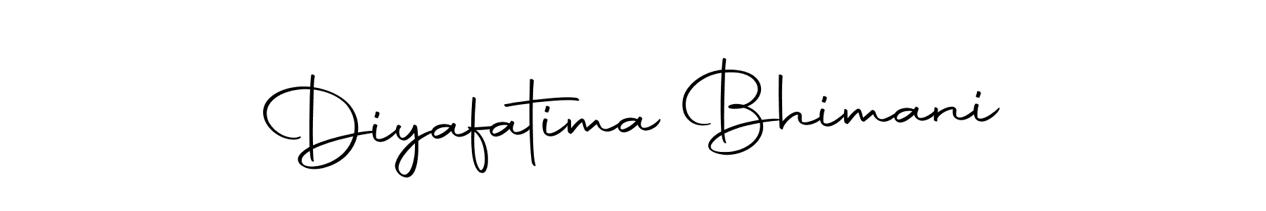 Design your own signature with our free online signature maker. With this signature software, you can create a handwritten (Autography-DOLnW) signature for name Diyafatima Bhimani. Diyafatima Bhimani signature style 10 images and pictures png