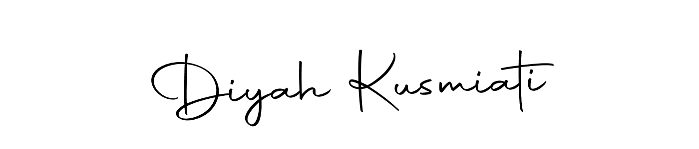 Autography-DOLnW is a professional signature style that is perfect for those who want to add a touch of class to their signature. It is also a great choice for those who want to make their signature more unique. Get Diyah Kusmiati name to fancy signature for free. Diyah Kusmiati signature style 10 images and pictures png