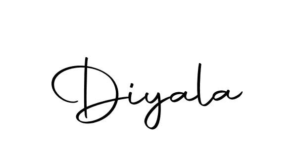 Design your own signature with our free online signature maker. With this signature software, you can create a handwritten (Autography-DOLnW) signature for name Diyala. Diyala signature style 10 images and pictures png