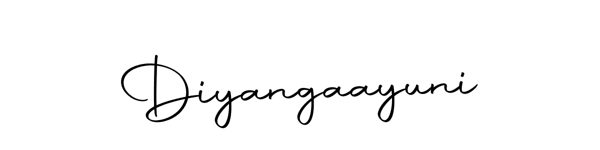 The best way (Autography-DOLnW) to make a short signature is to pick only two or three words in your name. The name Diyangaayuni include a total of six letters. For converting this name. Diyangaayuni signature style 10 images and pictures png