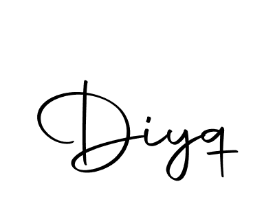 Create a beautiful signature design for name Diyq. With this signature (Autography-DOLnW) fonts, you can make a handwritten signature for free. Diyq signature style 10 images and pictures png