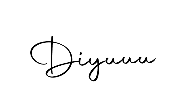 Use a signature maker to create a handwritten signature online. With this signature software, you can design (Autography-DOLnW) your own signature for name Diyuuu. Diyuuu signature style 10 images and pictures png