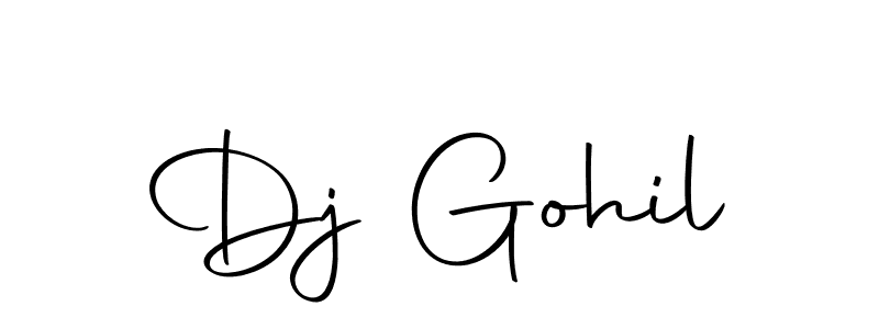 Dj Gohil stylish signature style. Best Handwritten Sign (Autography-DOLnW) for my name. Handwritten Signature Collection Ideas for my name Dj Gohil. Dj Gohil signature style 10 images and pictures png