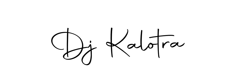 Here are the top 10 professional signature styles for the name Dj Kalotra. These are the best autograph styles you can use for your name. Dj Kalotra signature style 10 images and pictures png