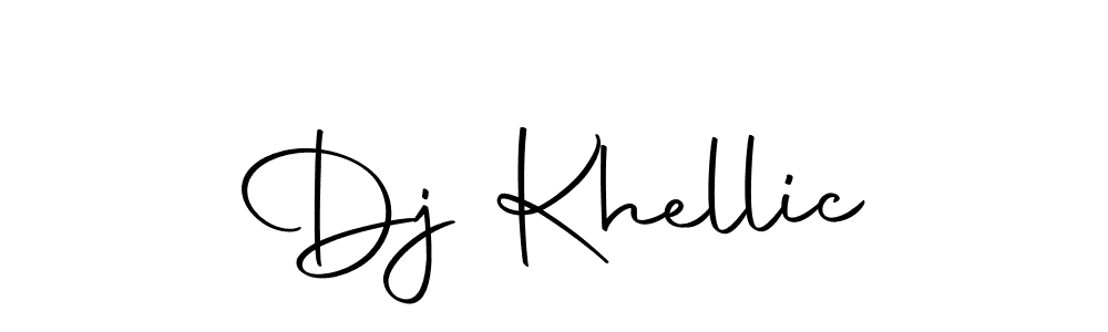 How to make Dj Khellic signature? Autography-DOLnW is a professional autograph style. Create handwritten signature for Dj Khellic name. Dj Khellic signature style 10 images and pictures png