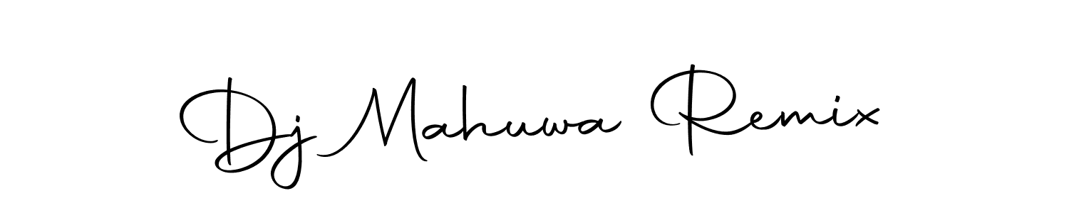 How to make Dj Mahuwa Remix name signature. Use Autography-DOLnW style for creating short signs online. This is the latest handwritten sign. Dj Mahuwa Remix signature style 10 images and pictures png