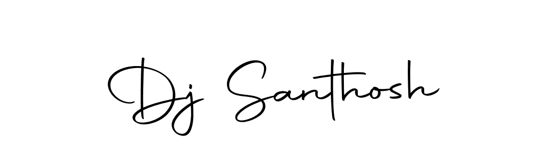 Also we have Dj Santhosh name is the best signature style. Create professional handwritten signature collection using Autography-DOLnW autograph style. Dj Santhosh signature style 10 images and pictures png