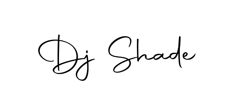 Use a signature maker to create a handwritten signature online. With this signature software, you can design (Autography-DOLnW) your own signature for name Dj Shade. Dj Shade signature style 10 images and pictures png