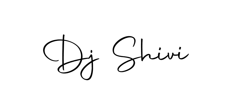 Design your own signature with our free online signature maker. With this signature software, you can create a handwritten (Autography-DOLnW) signature for name Dj Shivi. Dj Shivi signature style 10 images and pictures png