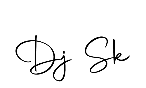 Make a beautiful signature design for name Dj Sk. With this signature (Autography-DOLnW) style, you can create a handwritten signature for free. Dj Sk signature style 10 images and pictures png