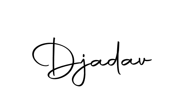 You should practise on your own different ways (Autography-DOLnW) to write your name (Djadav) in signature. don't let someone else do it for you. Djadav signature style 10 images and pictures png
