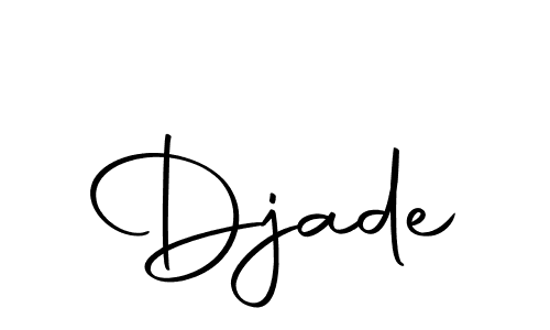 You should practise on your own different ways (Autography-DOLnW) to write your name (Djade) in signature. don't let someone else do it for you. Djade signature style 10 images and pictures png