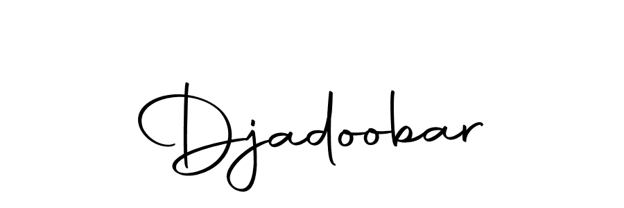 You should practise on your own different ways (Autography-DOLnW) to write your name (Djadoobar) in signature. don't let someone else do it for you. Djadoobar signature style 10 images and pictures png