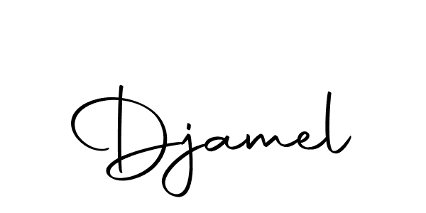 if you are searching for the best signature style for your name Djamel. so please give up your signature search. here we have designed multiple signature styles  using Autography-DOLnW. Djamel signature style 10 images and pictures png
