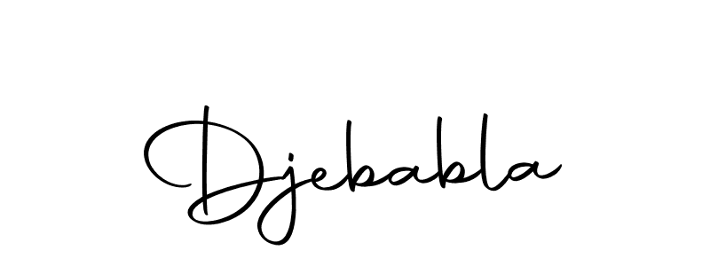 How to make Djebabla signature? Autography-DOLnW is a professional autograph style. Create handwritten signature for Djebabla name. Djebabla signature style 10 images and pictures png
