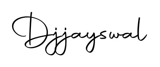 Practice writing Djjayswal with the flow of Autography-DOLnW lettering. A fantastic source of inspiration for developing your personal signature style. Djjayswal signature style 10 images and pictures png
