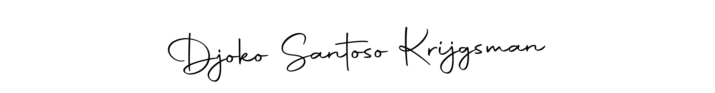 Similarly Autography-DOLnW is the best handwritten signature design. Signature creator online .You can use it as an online autograph creator for name Djoko Santoso Krijgsman. Djoko Santoso Krijgsman signature style 10 images and pictures png