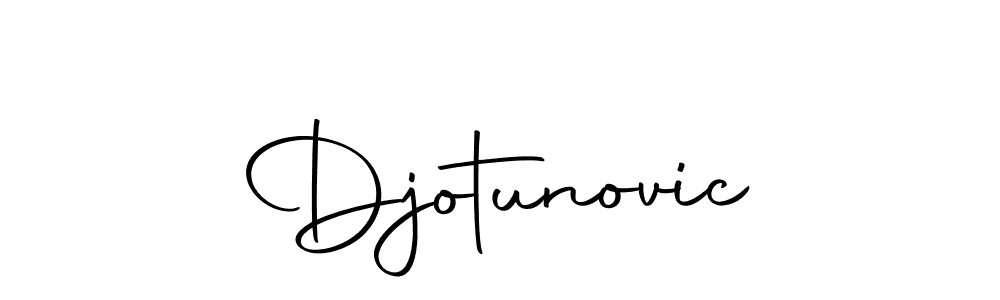 Design your own signature with our free online signature maker. With this signature software, you can create a handwritten (Autography-DOLnW) signature for name Djotunovic. Djotunovic signature style 10 images and pictures png