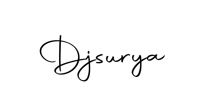 Create a beautiful signature design for name Djsurya. With this signature (Autography-DOLnW) fonts, you can make a handwritten signature for free. Djsurya signature style 10 images and pictures png
