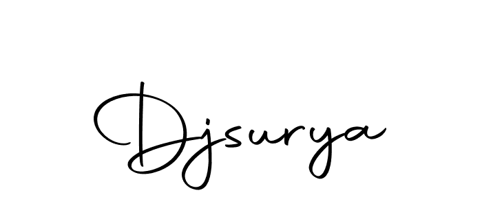 Create a beautiful signature design for name Djsurya. With this signature (Autography-DOLnW) fonts, you can make a handwritten signature for free. Djsurya signature style 10 images and pictures png