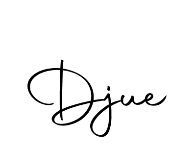 Make a beautiful signature design for name Djue. With this signature (Autography-DOLnW) style, you can create a handwritten signature for free. Djue signature style 10 images and pictures png
