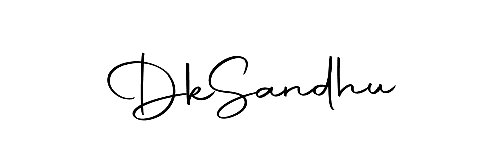 How to make Dk  Sandhu name signature. Use Autography-DOLnW style for creating short signs online. This is the latest handwritten sign. Dk  Sandhu signature style 10 images and pictures png