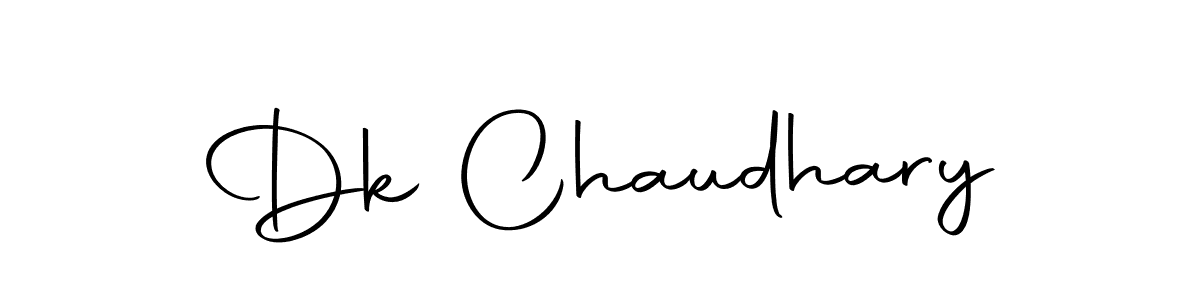 How to make Dk Chaudhary name signature. Use Autography-DOLnW style for creating short signs online. This is the latest handwritten sign. Dk Chaudhary signature style 10 images and pictures png