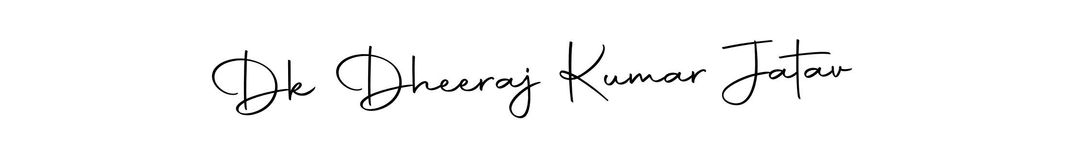 Create a beautiful signature design for name Dk Dheeraj Kumar Jatav. With this signature (Autography-DOLnW) fonts, you can make a handwritten signature for free. Dk Dheeraj Kumar Jatav signature style 10 images and pictures png