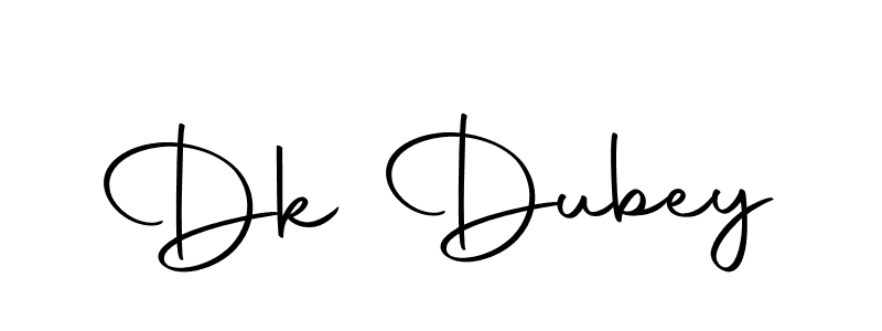 How to make Dk Dubey name signature. Use Autography-DOLnW style for creating short signs online. This is the latest handwritten sign. Dk Dubey signature style 10 images and pictures png