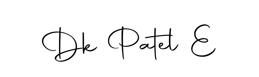 Design your own signature with our free online signature maker. With this signature software, you can create a handwritten (Autography-DOLnW) signature for name Dk Patel E. Dk Patel E signature style 10 images and pictures png