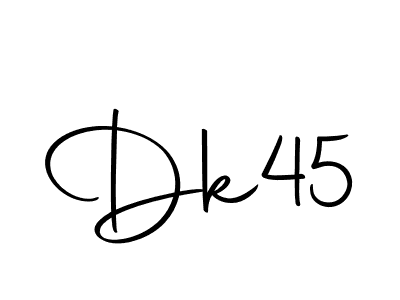 How to make Dk45 signature? Autography-DOLnW is a professional autograph style. Create handwritten signature for Dk45 name. Dk45 signature style 10 images and pictures png