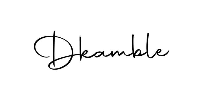 How to make Dkamble name signature. Use Autography-DOLnW style for creating short signs online. This is the latest handwritten sign. Dkamble signature style 10 images and pictures png