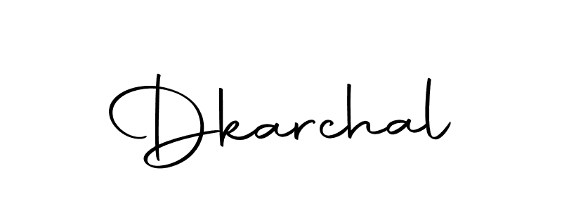 Use a signature maker to create a handwritten signature online. With this signature software, you can design (Autography-DOLnW) your own signature for name Dkarchal. Dkarchal signature style 10 images and pictures png