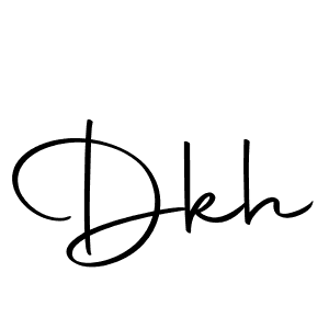 Create a beautiful signature design for name Dkh. With this signature (Autography-DOLnW) fonts, you can make a handwritten signature for free. Dkh signature style 10 images and pictures png