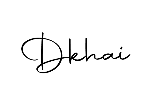 You should practise on your own different ways (Autography-DOLnW) to write your name (Dkhai) in signature. don't let someone else do it for you. Dkhai signature style 10 images and pictures png