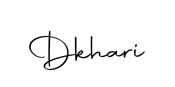 Design your own signature with our free online signature maker. With this signature software, you can create a handwritten (Autography-DOLnW) signature for name Dkhari. Dkhari signature style 10 images and pictures png