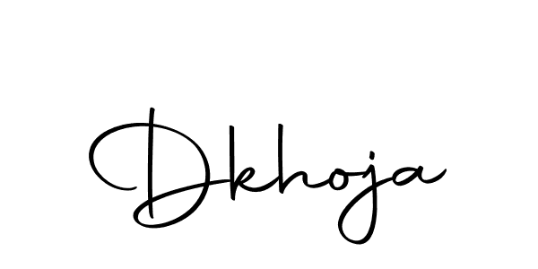Use a signature maker to create a handwritten signature online. With this signature software, you can design (Autography-DOLnW) your own signature for name Dkhoja. Dkhoja signature style 10 images and pictures png