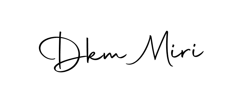 Create a beautiful signature design for name Dkm Miri. With this signature (Autography-DOLnW) fonts, you can make a handwritten signature for free. Dkm Miri signature style 10 images and pictures png