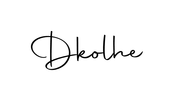 Make a beautiful signature design for name Dkolhe. With this signature (Autography-DOLnW) style, you can create a handwritten signature for free. Dkolhe signature style 10 images and pictures png