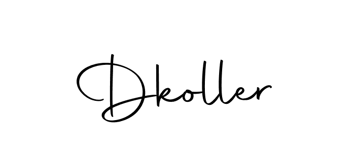 Similarly Autography-DOLnW is the best handwritten signature design. Signature creator online .You can use it as an online autograph creator for name Dkoller. Dkoller signature style 10 images and pictures png