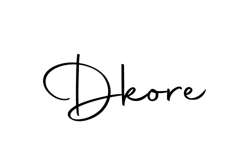 Dkore stylish signature style. Best Handwritten Sign (Autography-DOLnW) for my name. Handwritten Signature Collection Ideas for my name Dkore. Dkore signature style 10 images and pictures png