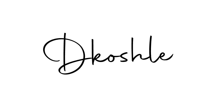 You can use this online signature creator to create a handwritten signature for the name Dkoshle. This is the best online autograph maker. Dkoshle signature style 10 images and pictures png