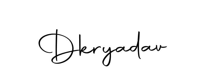 Make a beautiful signature design for name Dkryadav. With this signature (Autography-DOLnW) style, you can create a handwritten signature for free. Dkryadav signature style 10 images and pictures png