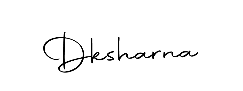 Create a beautiful signature design for name Dksharna. With this signature (Autography-DOLnW) fonts, you can make a handwritten signature for free. Dksharna signature style 10 images and pictures png