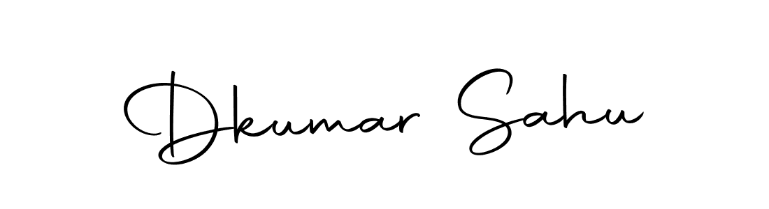 Create a beautiful signature design for name Dkumar Sahu. With this signature (Autography-DOLnW) fonts, you can make a handwritten signature for free. Dkumar Sahu signature style 10 images and pictures png