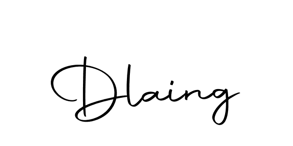 Design your own signature with our free online signature maker. With this signature software, you can create a handwritten (Autography-DOLnW) signature for name Dlaing. Dlaing signature style 10 images and pictures png